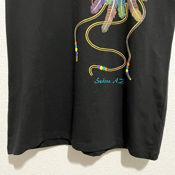 NATIVE AMERICAN RAINBOW HORSE WITH FEATHERS SEDONA, AZ SHIRT - YOUTH MEDIUM NWOT - Picture 4 of 10